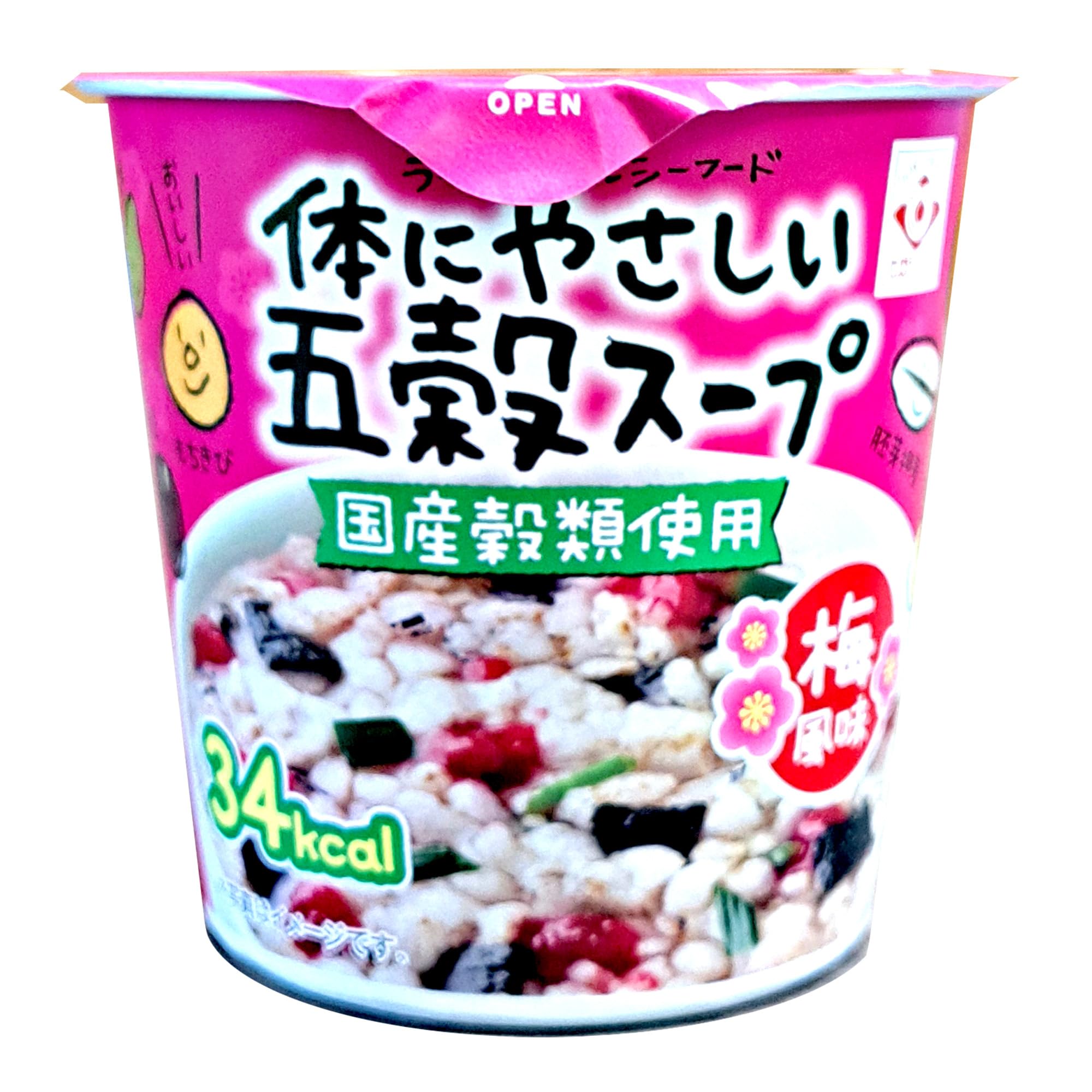 Amazon | 【ケース販売】カップ体にやさしい五穀スープ 梅風味 11g(12